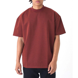 ผู้ผลิตเสื้อผ้าสตรีทแวร์แบบสั่งทำพิเศษ น้ำหนัก 220 กรัม ผ้าฝ้าย 100% พิมพ์ลายซิลค์สกรีน น้ำหนักเบา ทรงหลวมไหล่ตก ทรงบ็อกซี่ ไซส์ใหญ่พิเศษ - Product Image 1