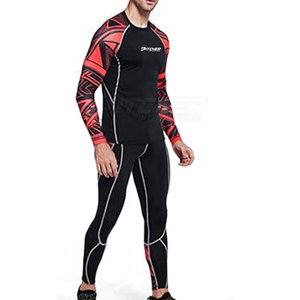 Conjunto de Rashguard de Rendimiento Superior para Hombre, Transpirable, para Entrenamiento, Fitness y Ropa Deportiva - Product Image 5