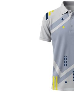 Camiseta Polo Gris Claro Personalizada para Hombre, Manga Corta, Estampado Gráfico, Ropa Deportiva Informal, Transpirable, de Poliéster, para Golf, Tenis, Entrenamiento - Product Image 3