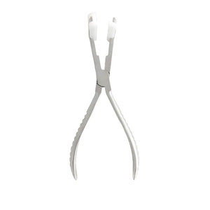 Pince professionnelle pour extensions de cheveux à clipser, pour une application et un retrait de précision, outils d'extension de cheveux argentés de haute qualité - Product Image 1