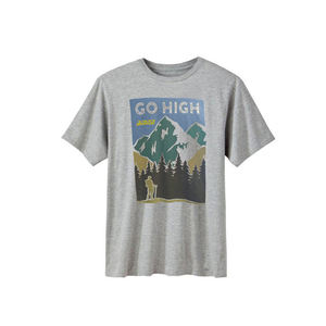 เสื้อยืดแขนสั้นทรงปกติสีเทาพิมพ์ลายดิจิตอลโลโก้แบบกำหนดเองสำหรับผู้ชาย - Product Image 5