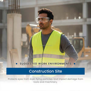CE certified fully sealed frame lightweight protective goggles for laboratory operations - Product Image 6