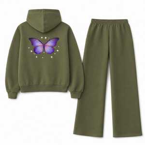 <b>Men</b> Solid Olive Green Hooded Sweat-Wicking Lightweight Tracksuit with Zipper Front Casual Sweatshirt <b>Pants</b> Set <b>Summer</b> Wear - Product Image 2