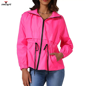 Chaqueta Cortavientos Deportiva de Invierno de Alta Calidad con Logotipo Personalizado, Chaqueta Cortavientos Impermeable para Mujer - Product Image 3