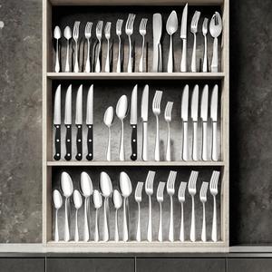 Ensemble de couverts en acier inoxydable poli miroir, design moderne et soigné, idéal pour les célébrations de mariage, encourageant une utilisation répétée - Product Image 6