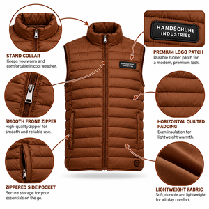 Eco-Friendly Puffer <b>Vest</b> For <b>Men's</b> Fashionable And Classic Smooth Material Apparel Puffer <b>Vest</b> For <b>Men's</b> - Product Image 4