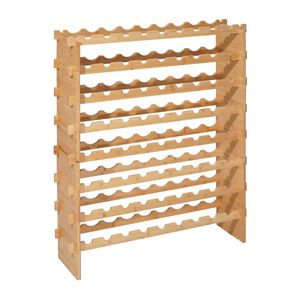 8-Tier 72 Bottle Stackable Modular <b>Wine</b> <b>Rack</b> Sturdy Freestanding Floor <b>Wine</b> Storage <b>Rack</b> with Wobble-Free Display Shelf - Product Image 1
