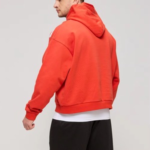 เสื้อฮู้ดดี้ผู้ชายไซส์ใหญ่ ขายส่ง ผ้าฝ้าย 100% ทรงบ็อกซี่ สไตล์ครอป สตรีทแวร์ สกรีนลายตามสั่ง ผลิตจำนวนมาก รับผลิตแบบ OEM - Product Image 5