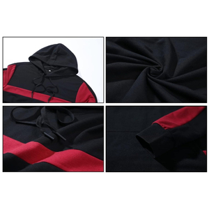 Survêtement de sport pour homme, respirant, à capuche, pour l'hiver, pour la salle de sport, la course à pied, léger, 100% coton - Product Image 5