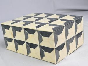 Caja de Joyería Decorativa Hecha a Mano con Diseño Marroquí de Flor de Amor con Incrustaciones de Hueso Ecológica, Decoración para Mesa del Hogar, Año Nuevo - Product Image 6