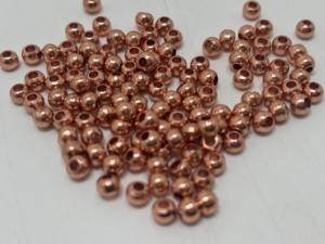 Perles en cuivre de 6 mm, perles rondes en métal massif pour la fabrication de bijoux, fournitures artisanales, vente en gros, accessoires métalliques pour artisans - Product Image 5