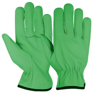 Gants de travail robustes en cuir de mouton, antistatiques, respirants, avec manchette élastique, pour la sécurité industrielle, la conduite, le jardinage, doux - Product Image 2