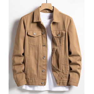 Veste en jean pour homme, style streetwear décontracté, coupe slim, en coton, manteau en jean élégant, mode moderne, vêtements d'extérieur confortables pour tous les jours - Product Image 6