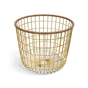 Modern Geometric Metal <b>Wire</b> <b>Storage</b> <b>Baskets</b> Set of 2 Black Multi-Purpose Neatening Organizer - Product Image 6