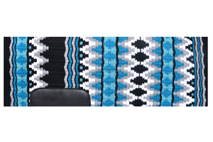 Tapis de selle en laine de l'ouest de la Nouvelle-Zélande avec patch en cuir ODM OEM Color Design Equestrian Horse Show Cowgirl - Product Image 5