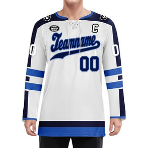 Personalized Ice Hockey Jersey OEM Wholesale USA Buyer Custom Team Hockey Uniform Embroidery Logo Sportswear Bulk 100% - Product Image 2