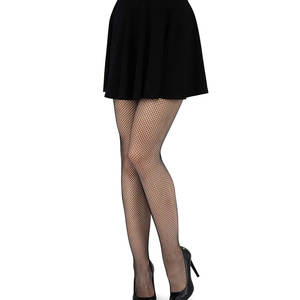 Bas résille élastiques transparents, hauteur cuisse, accessoire de mode sexy pour soirées, clubs et costumes - Product Image 1