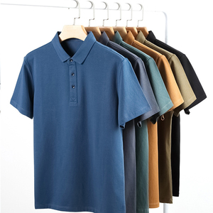 Chemise grise unie à manches courtes pour homme, avec bordure vert citron, coupe décontractée, en maille polyester/coton respirante, boutonnée sur le devant, avec logo. - Product Image 3