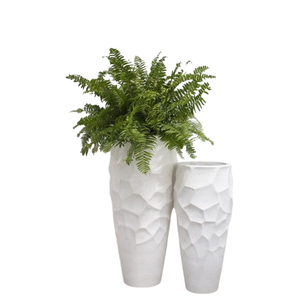 Maceta Cuadrada Moderna de Metal Negro Martillado para Jardín, Maceta Decorativa para Plantas, Flores y Plantas Verdes, Diseño Minimalista - Product Image 4