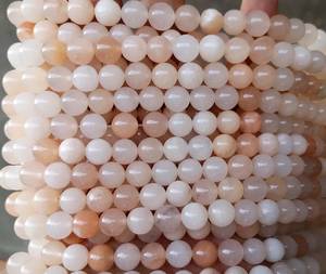 Perles de pierre précieuse d'aventurine rose naturelle lisses, brin de 15 pouces, certifiées IGI, fournisseur en gros pour la fabrication de bijoux ZUBEDA GEMS - Product Image 3