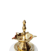 Lampe Diya suspendue en laiton pur pour Puja, Diwali et mariage |   Lampe à huile traditionnelle Panchmukhi, antirouille, réglable, décoration d'intérieur, cadeau