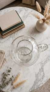 Vase en verre texturé, style cristal décoratif, vase à fleurs transparent, récipient floral pour la décoration de la maison, de la table de mariage - Product Image 2