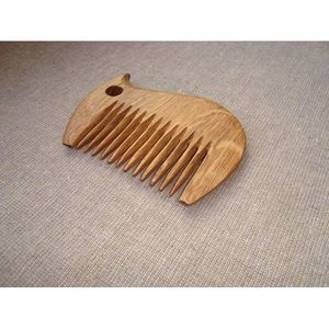 Peigne à dents larges antistatique naturel RR ENTERPRISES pour cheveux épais et bouclés, fabriqué à la main en bambou et en bois, artisanat indien - Product Image 3