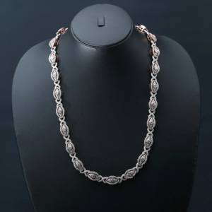 Lujo 10K oro blanco diamante cadena de eslabones cubanos 925 plata esterlina 6mm moissanite cubano lujo Hip Hop Unisex para hombres - Product Image 4