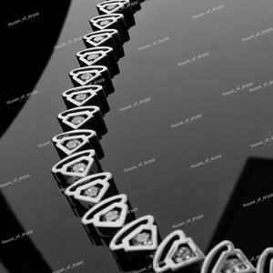 สร้อยคอรูปหัวใจประดับเพชรหรูหรา ชุบเงินแท้ 925 เครื่องประดับระยิบระยับสุดโรแมนติกสำหรับงานปาร์ตี้ของผู้ชาย - Product Image 3