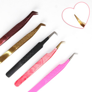 Premium Eyelash Tweezers Fine Tip Lash Applicator <b>Tool</b> for Eyelash Extension Makeup and Beauty Care - Product Image 6