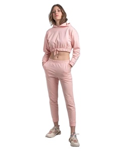 Vente en gros Ensembles de pantalons de survêtement unisexe à fermeture éclair 2 pièces Streetwear en polyester respirant en coton pour hommes et femmes Costumes de sport d'automne à rayures - Product Image 1