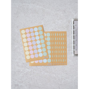 Piccoli adesivi decorativi a 10 punti circolari pastello - Product Image 1