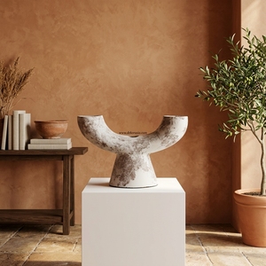 Vase Arche en Terre Cuite Rustique Tallo en Forme de U, Porte-Bougie Artisanal en Céramique, Urne Décorative de Table, Vente en Gros - Product Image 4