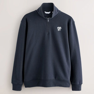 เสื้อสเวตเชิ้ตผู้ชายแบบซิป ¼ ตัว น้ำหนักเบา ผลิตจากโพลีเอสเตอร์คุณภาพดี ให้ความอบอุ่น สวมใส่สบาย เหมาะสำหรับฤดูหนาวและกิจกรรมกลางแจ้ง - Product Image 1