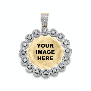 Custom Photo Memorial Pendant HipHop Pendant 925 Silver VVS Moissanite Pendant Custom Picture Circle Pendant Pass Diamond Tester - Product Image 5