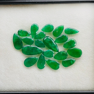Natural Zambia Emerald Pear Cut 20pcs Gemstones Lot AAA Quality IGI Certified Green Luster Perfect Polishing <b>Cheap</b> Price for - Product Image 6