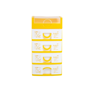 Mini Gabinete de Almacenamiento Apilable y Plegable de Plástico Multiusos con 5 Cajones para Cocina, Baño, Escritorio, Joyería, Alimentos y Papelería - Product Image 1