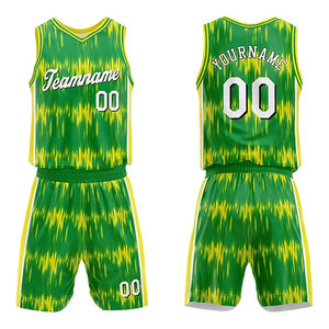 Ensemble de maillots de basket-ball personnalisés Tie Dye, sublimés, 100% polyester, unisexe, adulte, évacuation de l'humidité, col en V, sans manches, uniforme - Product Image 5