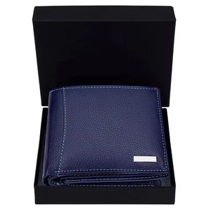 Portefeuille en cuir pour homme, fourni directement par l'usine, porte-cartes en cuir de vachette, personnalisable, grande capacité - Product Image 3