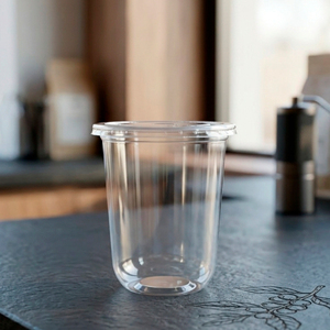16-22oz Transparent PP Single Wall Round <b>Plastic</b> <b>Cups</b> 95mm for Beverage Juice and Tea Coffee - Product Image 2