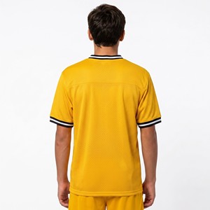 Maillot de football par sublimation personnalisé en mesh, uniforme sportif d'équipe, col en V, tenue d'entraînement athlétique, fabricant - Product Image 2