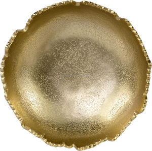 Nouveauté bol à fruits décoratif en métal argenté artisanat moderne avec bord de vague design festonné pour la décoration intérieure et la cuisine - Product Image 5