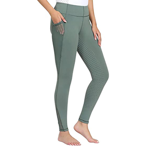 Pantalones de Montar REEDS Personalizados de Spandex para Mujer, Color Sólido, Elásticos, para Entrenamiento y Competición, con Cierre de Cremallera - Product Image 4