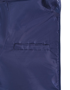<b>Mens</b> Winter Puffer Jacket Padded Down Coat Hooded Zipper Front Plain Dyed - Product Image 4