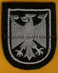 GERMAN CAP BADGE Custom Embroidered Cap Badge With Anchor And Laurel Wreath <b>Sew</b>-On Fabric Patch For Uniform Garment - Product Image 5