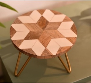 Attractive Wooden and <b>Iron</b> Cake Stand for Cupcake Arrangement Dessert Presentation and Party Decoration - Product Image 5