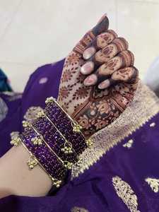 Trending Handmade Bridal Fashion Bangles Churiyan Sets Kashmiri Glass Bangles Traditional Festival Wear Jewelry for Women - Product Image 4