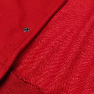 New High Quality Geometric Cartoon Hooded Varsity <b>Jackets</b> for <b>Men</b> Custom Logo Wholesale Stand Collar Different Colors 100% Wool - Product Image 5