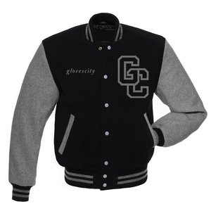 Chaqueta Universitaria de Invierno para Hombre con Logotipo de Letras Bordadas en Chenilla en la Parte Delantera, Colores Personalizados, Características de Secado Rápido y Resistente al Viento - Product Image 1