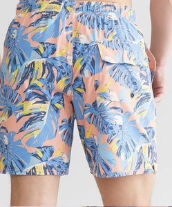 En gros Personnalisé Logo Vierge Imprimer Casual D'été Hommes Natation Floral Séchage Rapide Court Top Design Bonne Qualité Mode Hommes Court - Product Image 2